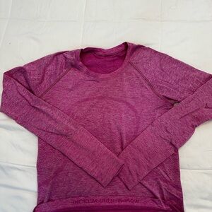 lululemon athletica Magenta Long Sleeve Swiftly